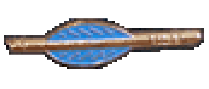 plume de progression bleue